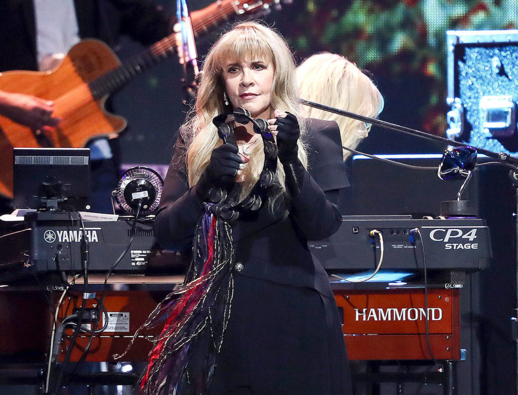 It will be Stevie Nicks’ second induction into the rock hall, since she’s already there as a member of Fleetwood Mac. (John Salangsang/Invision)
