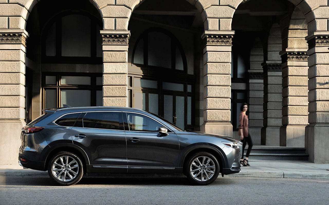 The 2019 Mazda CX-9 has three rows of seats and can accommodate up to seven passengers. (Manufacturer photo)