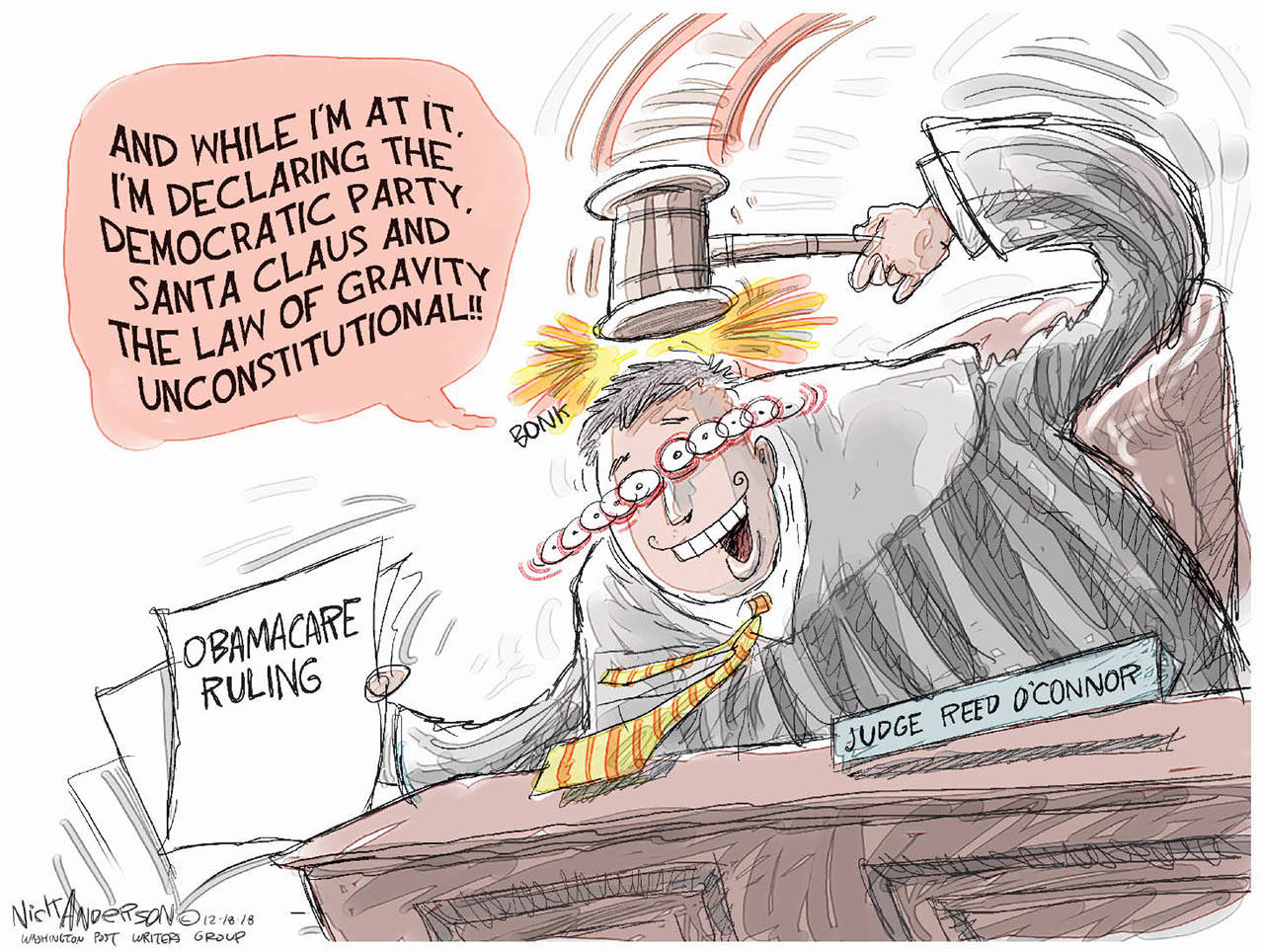 Editorial cartoons for Tuesday, Dec. 18