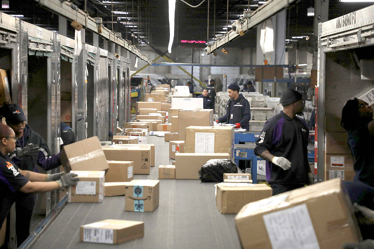 How the glut of holiday packages gets delivered