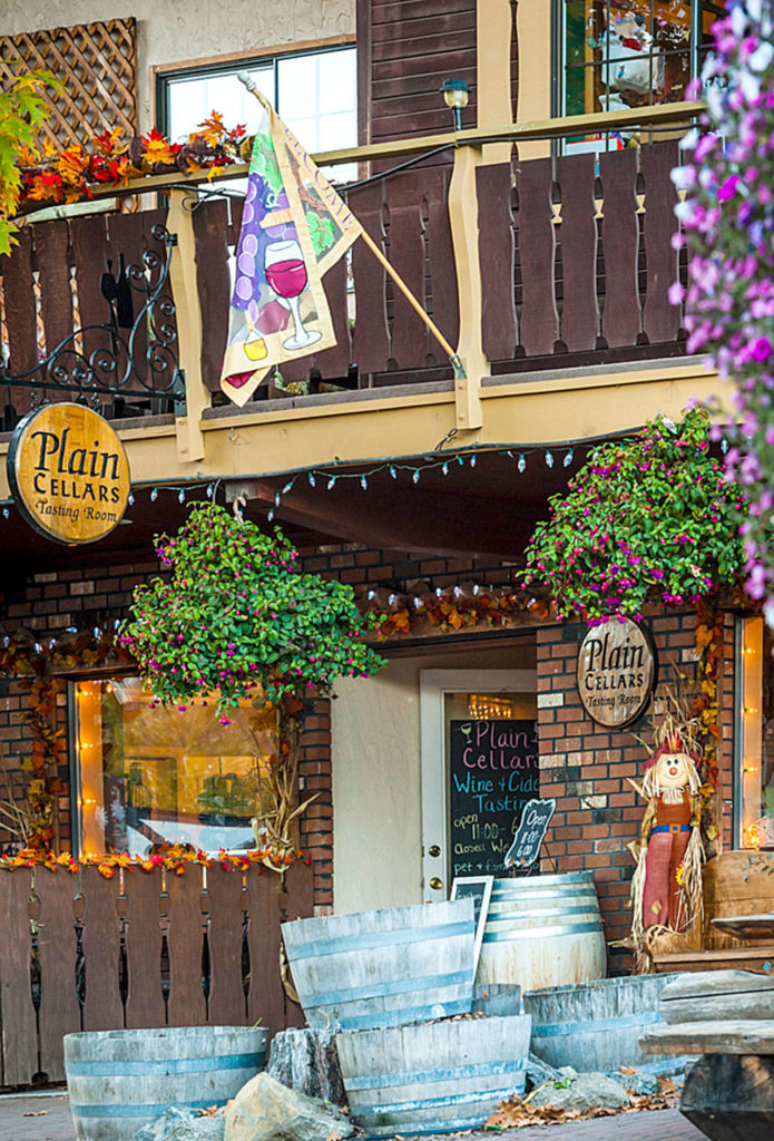 Plain Cellars produces its wine in the Wenatchee River community of Plain, but Bob Sage also operates a tasting room 15 miles south in downtown Leavenworth along popular Front Street. (Richard Duval Images)
