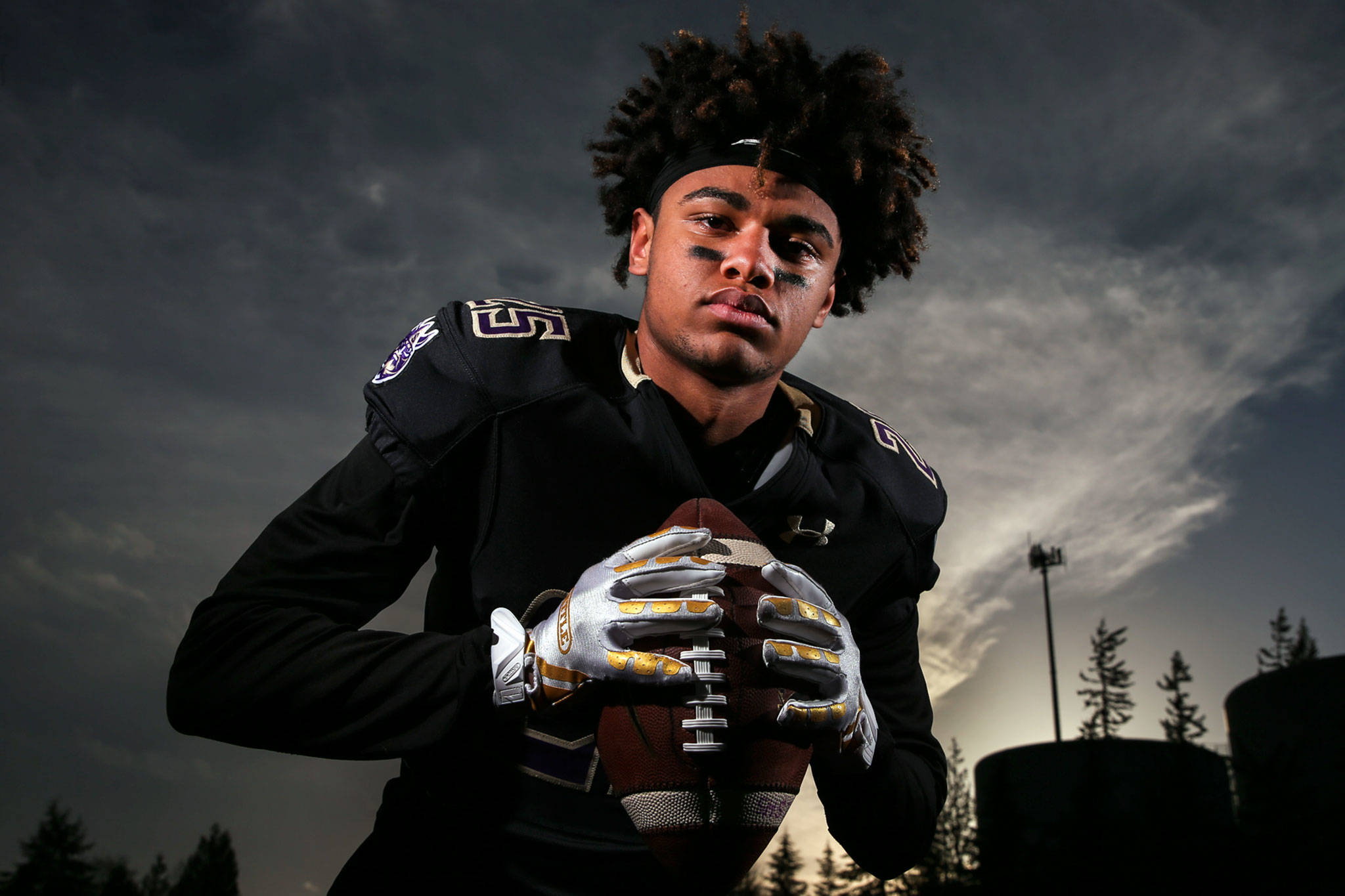 Lake Stevens junior defensive back Kasen Kinchen is The Herald’s 2018 Defensive Player of the Year for prep football. (Kevin Clark / The Herald)