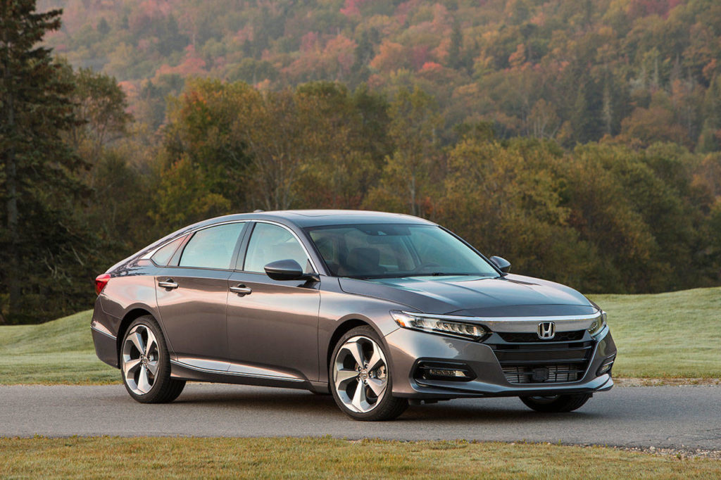 The long-lived Honda Accord is all new for model year 2018. The original Accord was introduced to the U.S. market in 1976 and has been on best seller lists ever since. (Manufacturer photo)
