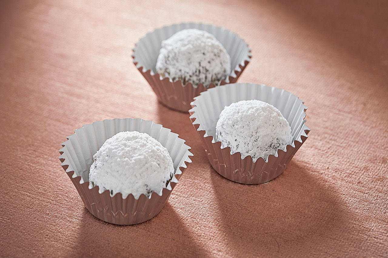You can swap out the alcohol in rum balls to your heart’s desire. (Photo by Tom McCorkle for The Washington Post)