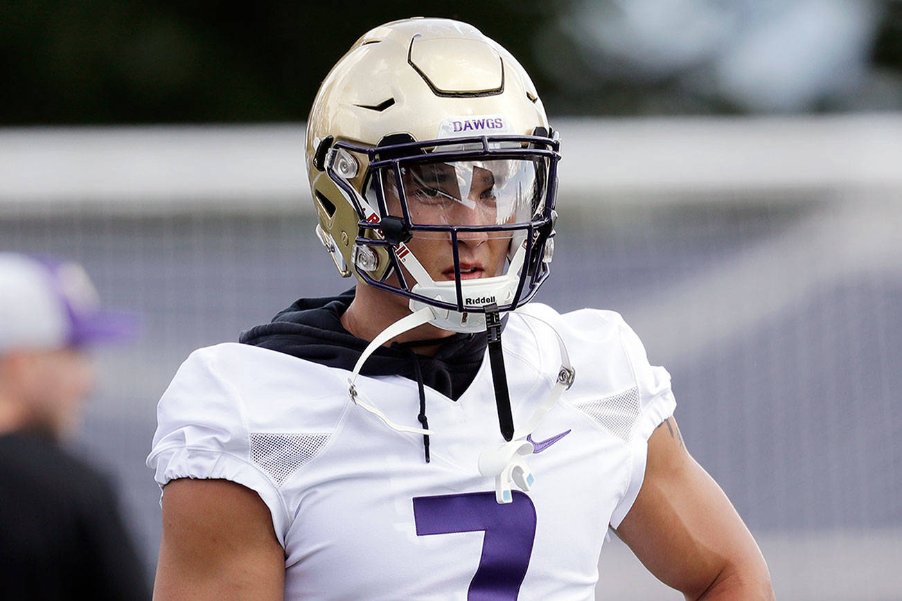 Washington safety Taylor Rapp was a second-team AP All-American this season. (AP Photo/Elaine Thompson)