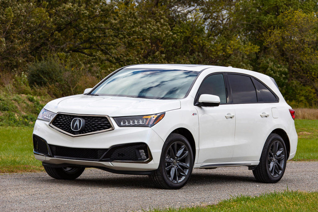 The Acura MDX A-Spec sport appearance variant is a new model for 2019. (Manufacturer photo)
