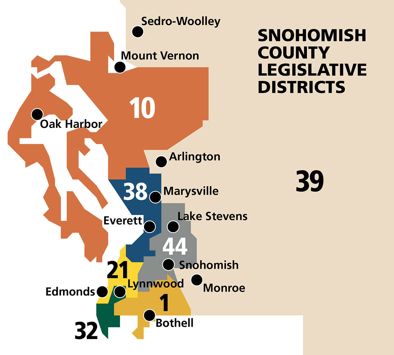 Snohomish County legislative districts