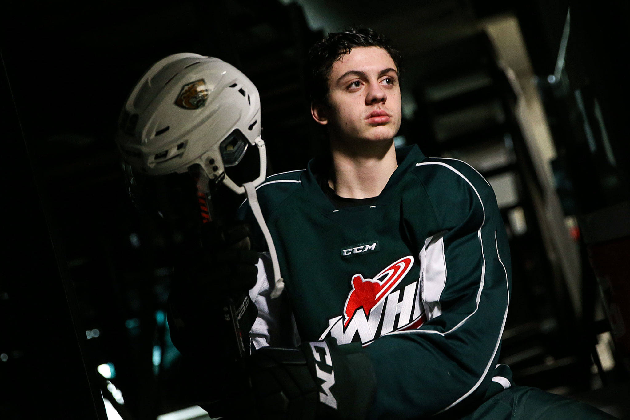 Silvertips rookie Gage Goncalves has emerged as a regular fixture in Everett’s lineup after starting the season toiling on the fourth line. (Kevin Clark / The Herald)