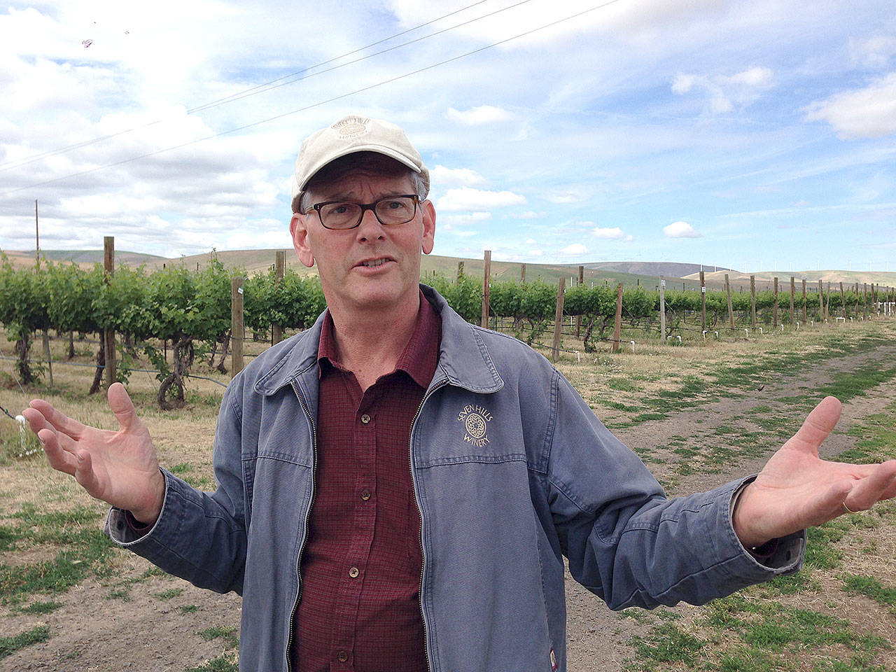 Casey McClellan helped plant the original Seven Hills Vineyard and has been Seven Hills Winery’s winemaker since its launch in 1988. (Photo by Andy Perdue/Great Northwest Wine)