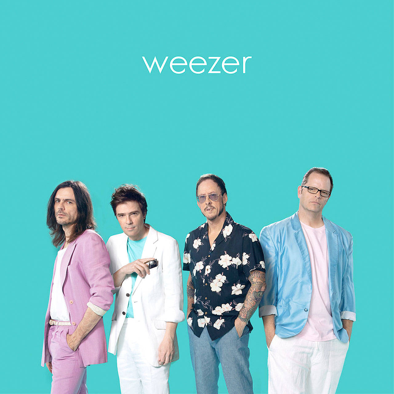 “Weezer (The Teal Album),” featuring 10 covers of 20th-century songs, dropped on Jan. 24. (Weezer)