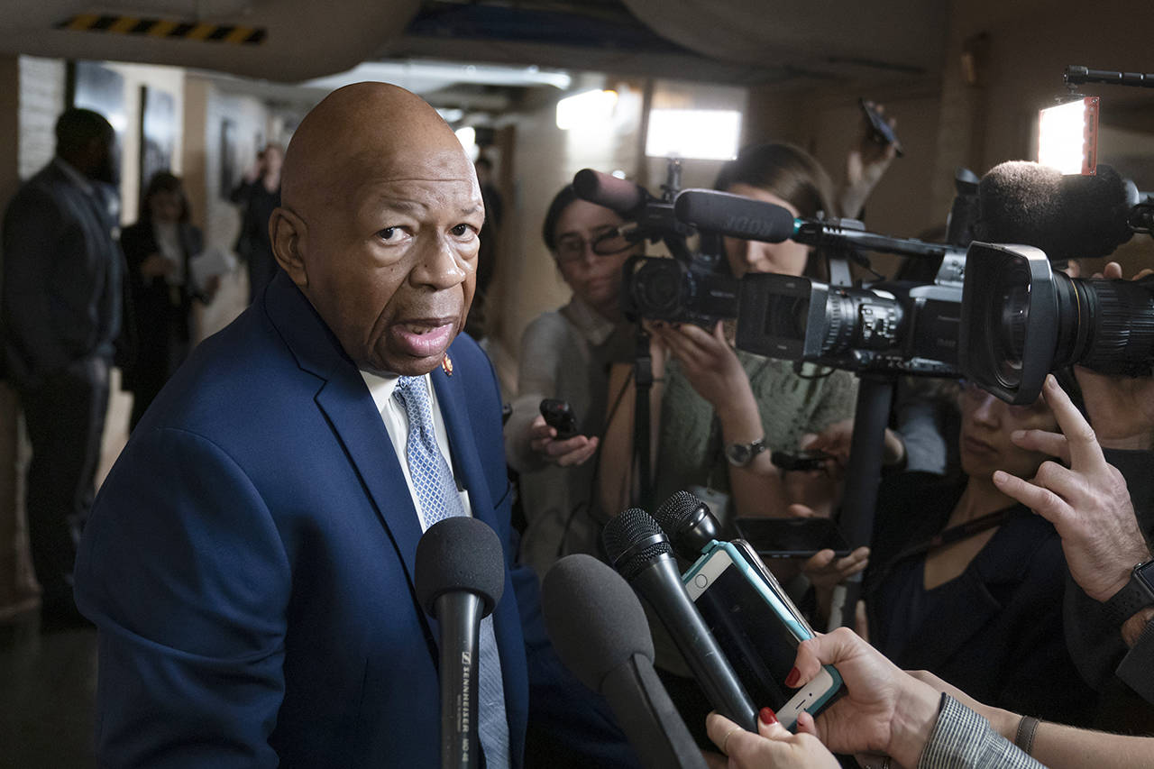 House Oversight and Government Reform Committee Chairman Rep. Elijah Cummings announced that House Democrats are opening an investigation of the Trump White House’s security clearance practices. (AP Photo/J. Scott Applewhite, File)