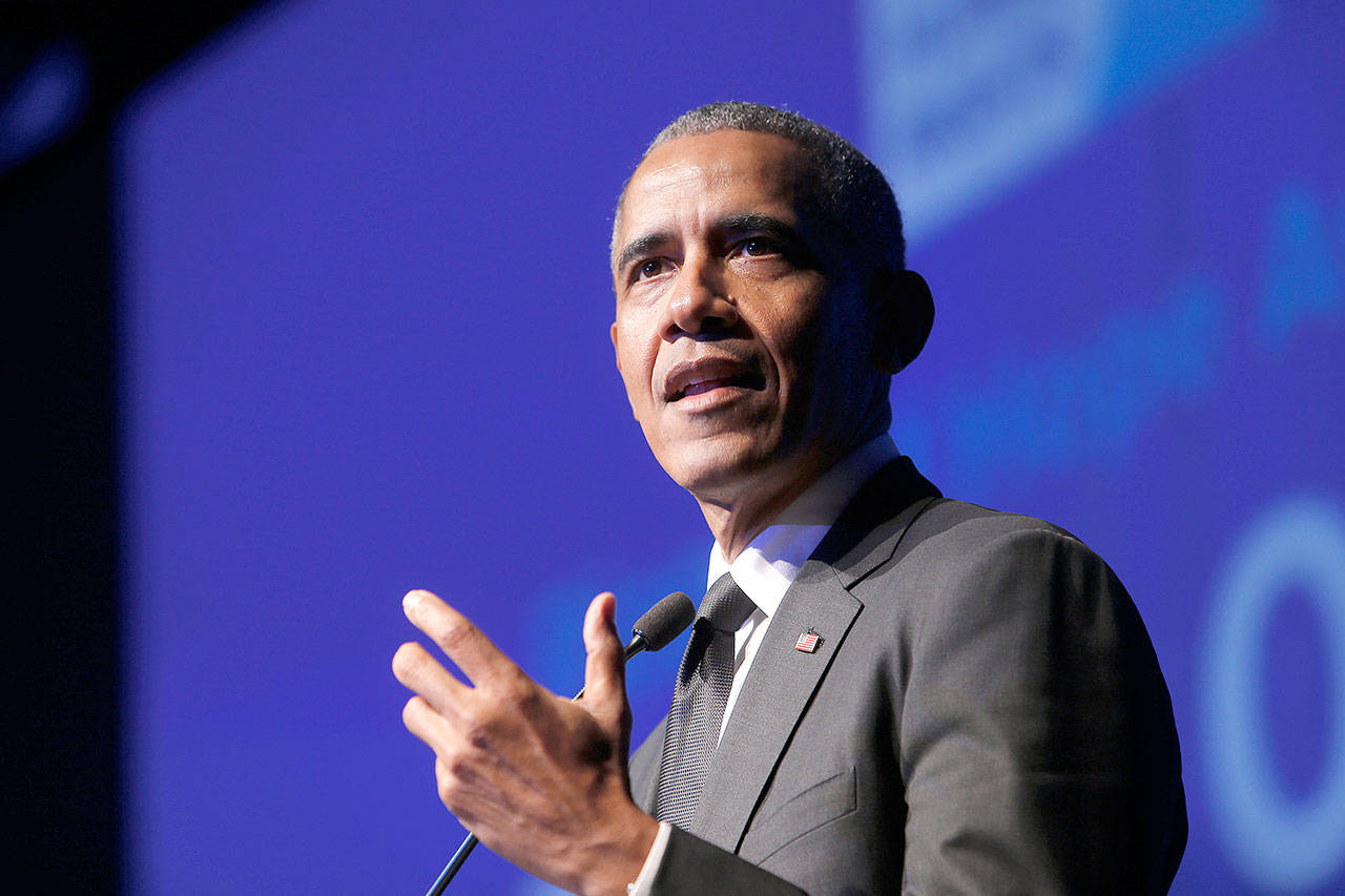 President Barack Obama offered up leadership tips to Boeing managers at the company’s annual planning session earlier this month in Arizona. He also visited the state’s championship golf courses. (Associated Press)