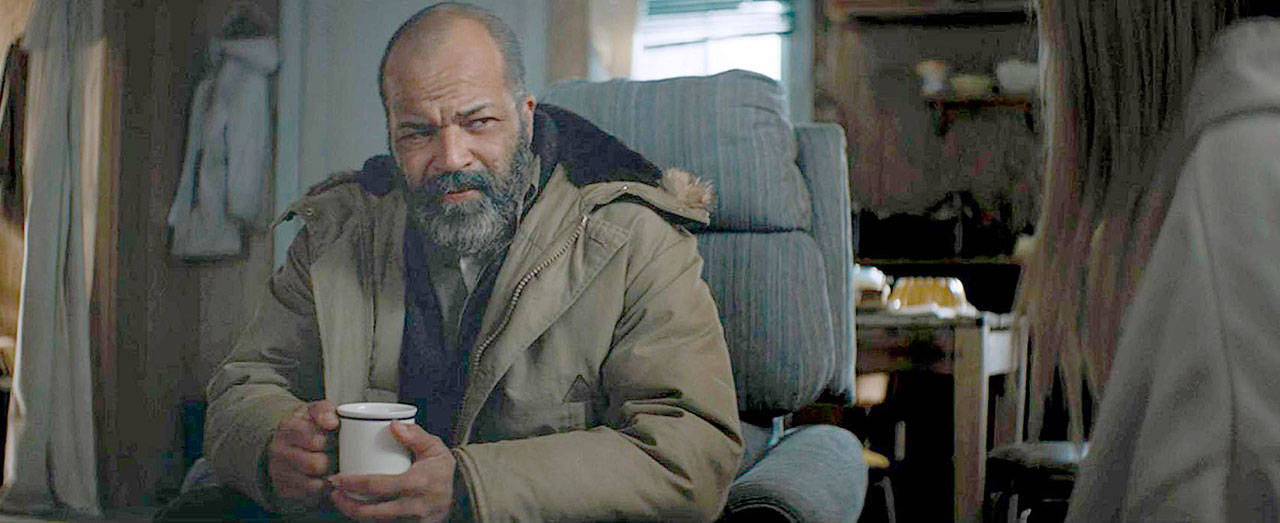 Jeffrey Wright plays a bounty hunter in Alaska in “Hold the Dark,” now streaming on Netflix. (Netflix)