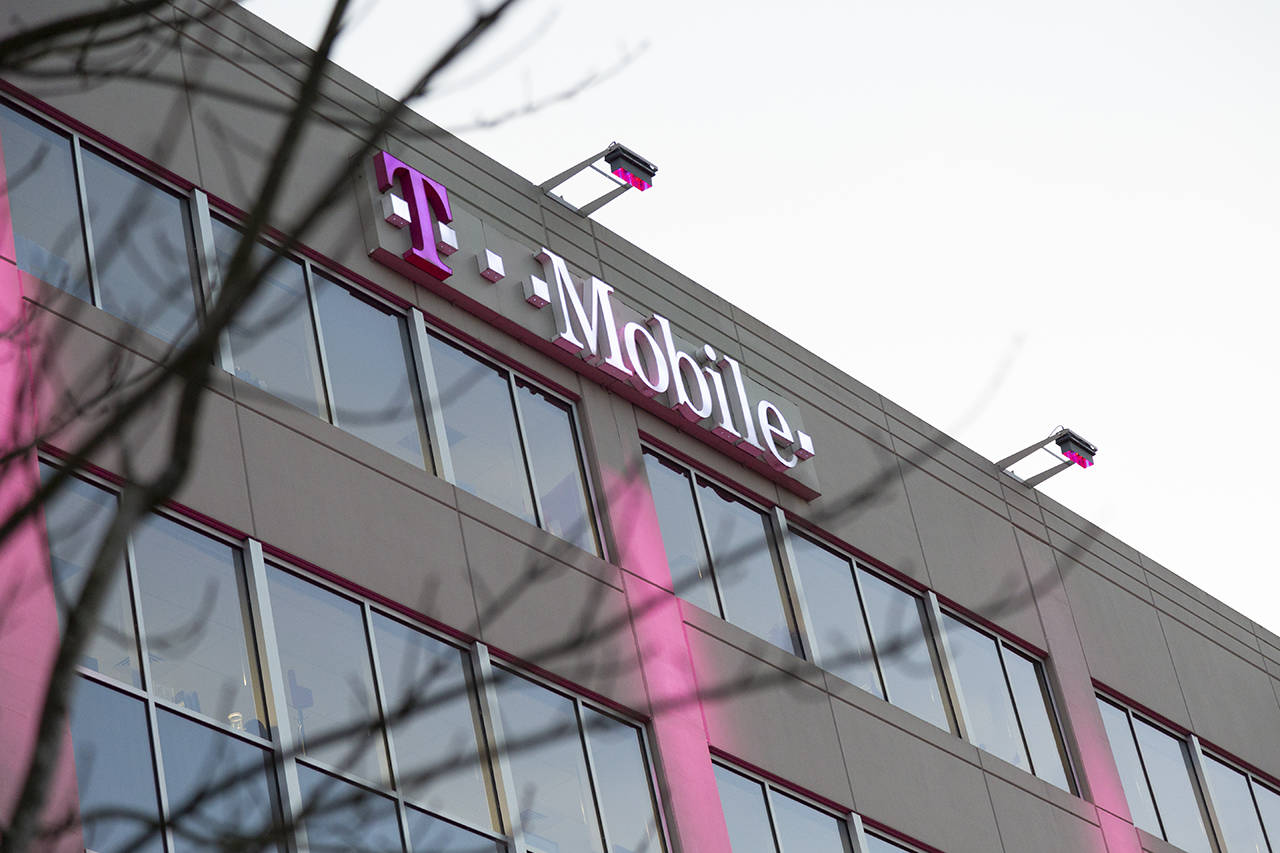 The T-Mobile Bellevue headquarters is the site of the alleged crimes committed by Huawei. (Ashley Hiruko / Bellevue Reporter)