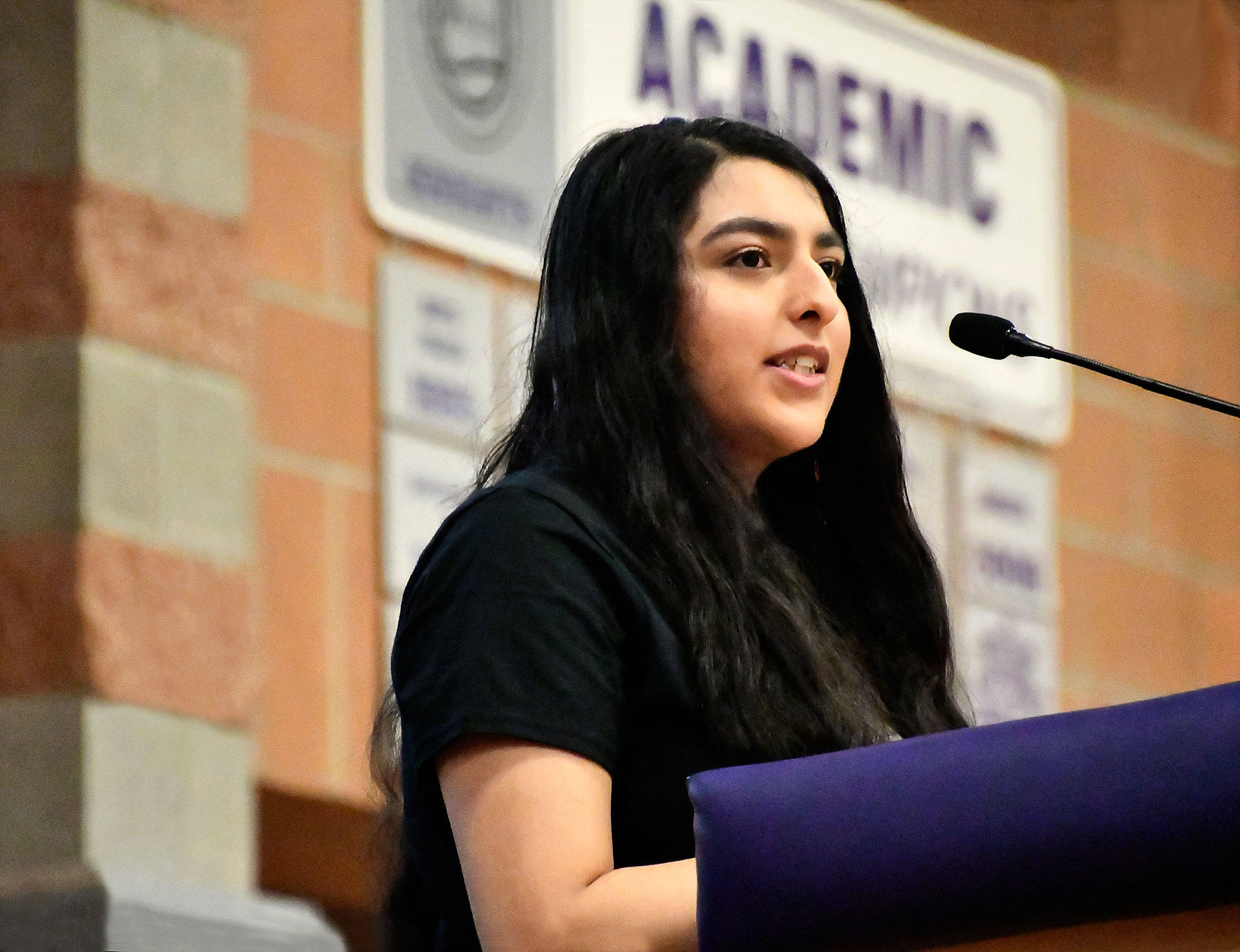 Sargun Handa, a member of the Mukilteo Youth Advisory Committee, is involved in presenting Mukilteo Stands Behind Youth, a program Wednesday aimed at suicide prevention.