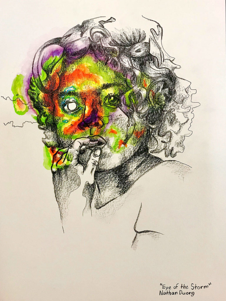 “Eye of the Storm” by Monroe High School student Nathan Duong.
