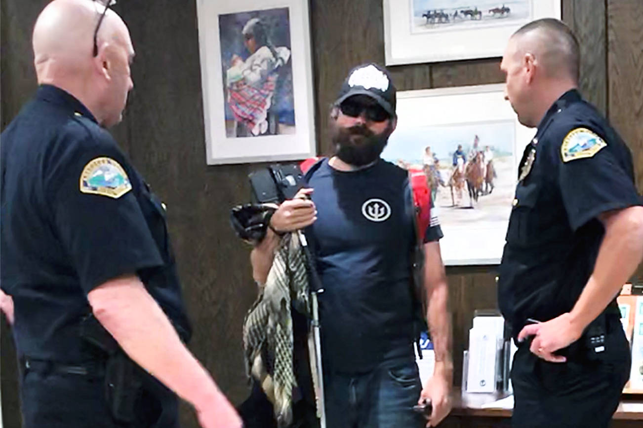 ‘Blind Justice’ escorted out of public Aberdeen meeting