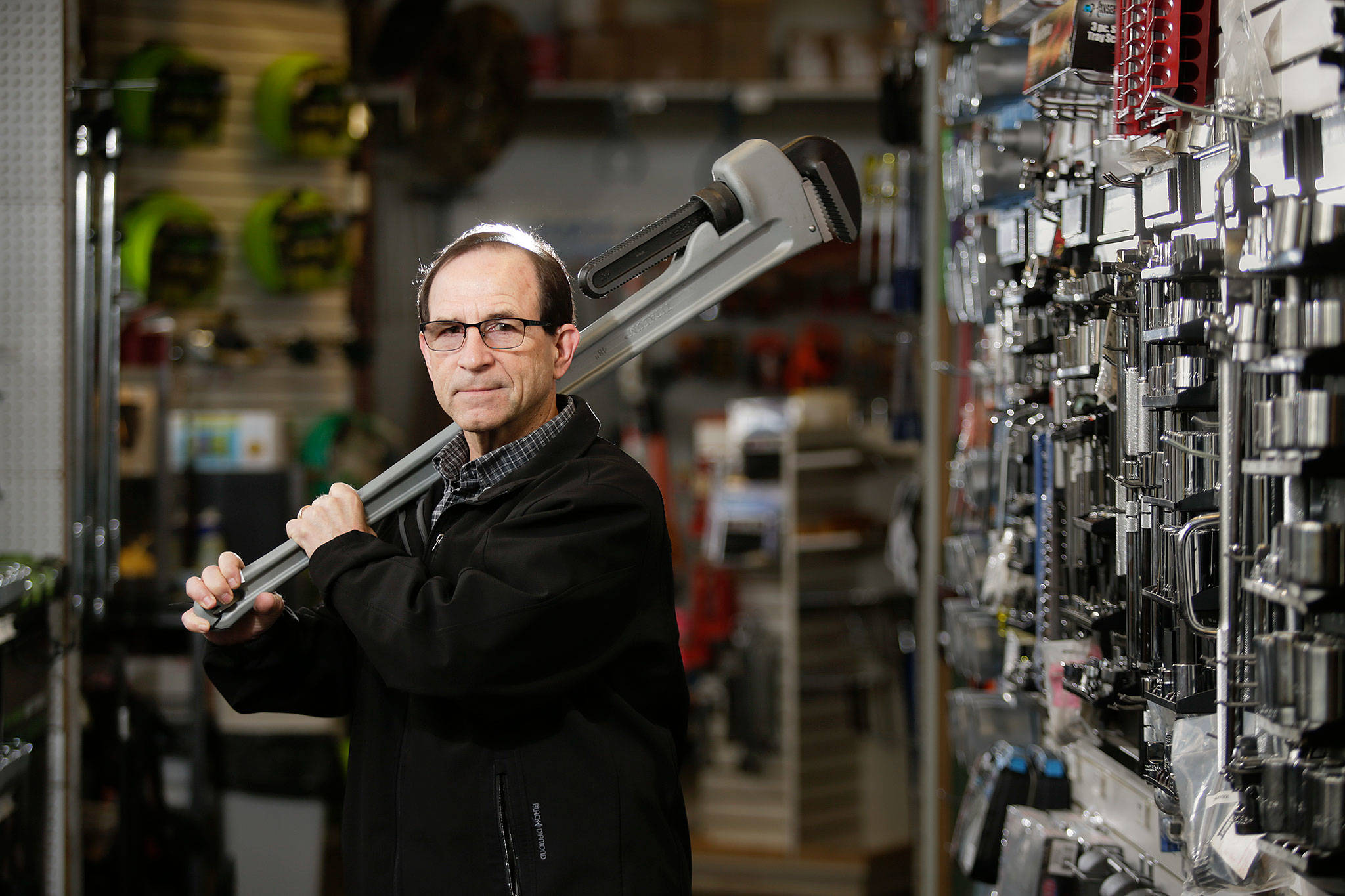 Jerry Murphy bought Greenshields Industrial Supply in Everett in 2005. The business has served the logging, landscaping and excavating industries since 1953. (Andy Bronson / The Herald)