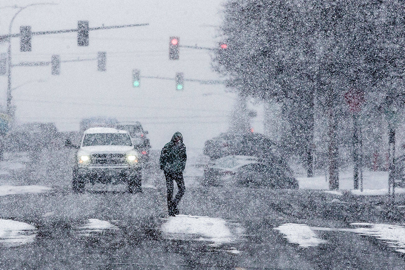 Second snowstorm in a week inundates the Puget Sound region