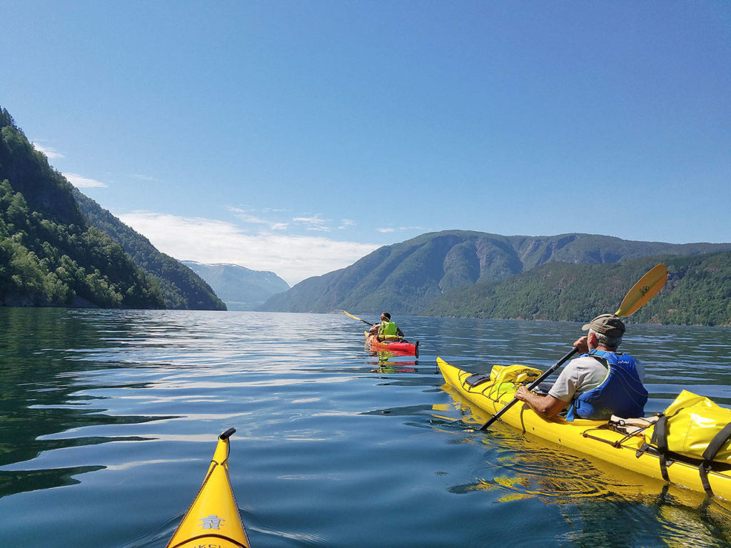 Dave Ellingson kayaked two of Norway’s fjords in 2018 with three of his friends, who also are expedition kayakers. (Dave Ellingson)
