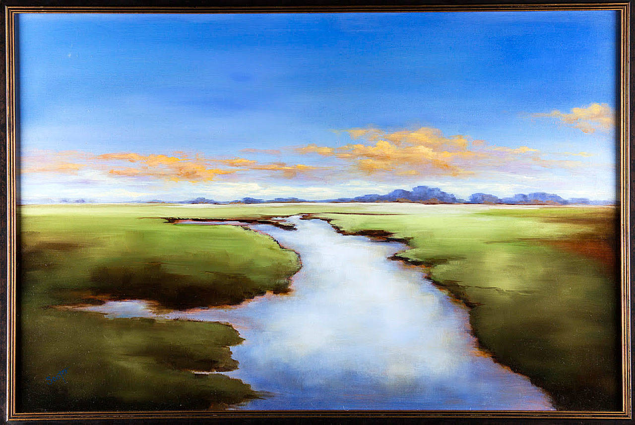 More than 300 works of art, including “Follow Me There” by Kelly Sooter, will be auctioned as part of H’Arts, the Schack Art Center’s annual fundraiser in Everett on Feb. 23.                                More than 300 works of art, including “Follow Me There” by Kelly Sooter, will be auctioned as part of H’Arts, the Schack Art Center’s annual fundraiser in Everett on Feb. 23.