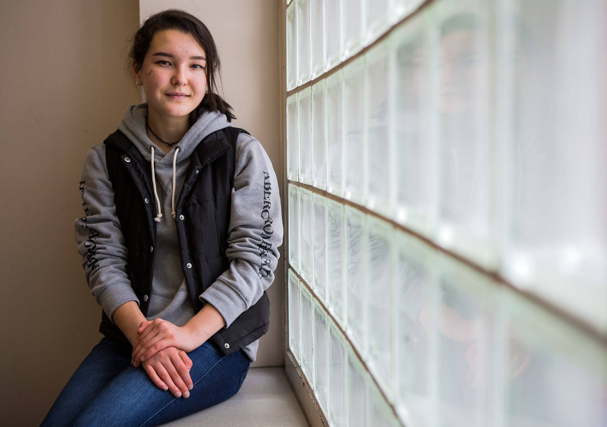 Margaret Schroeder, 17, Kamiak High School junior. (Olivia Vanni / The Herald)