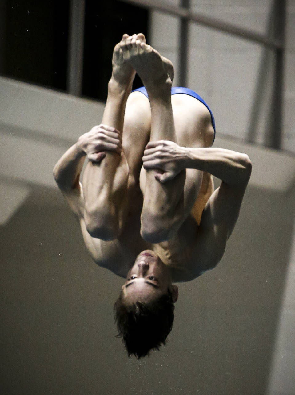 Shorewood junior Isaac Poole, last year’s Class 3A state runner-up, enters the state diving meet as the No. 2 seed in his classification. (Ian Terry / The Herald)