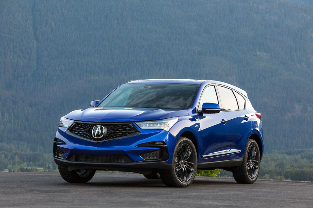 The Acura RDX premium compact SUV is all-new for 2019, and an A-Spec sport appearance trim, shown here, has been added to the lineup. (Manufacturer photo)
