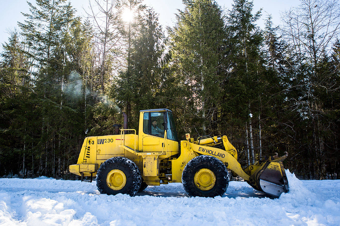 Buried in 3 feet of snow, Darrington takes care of itself