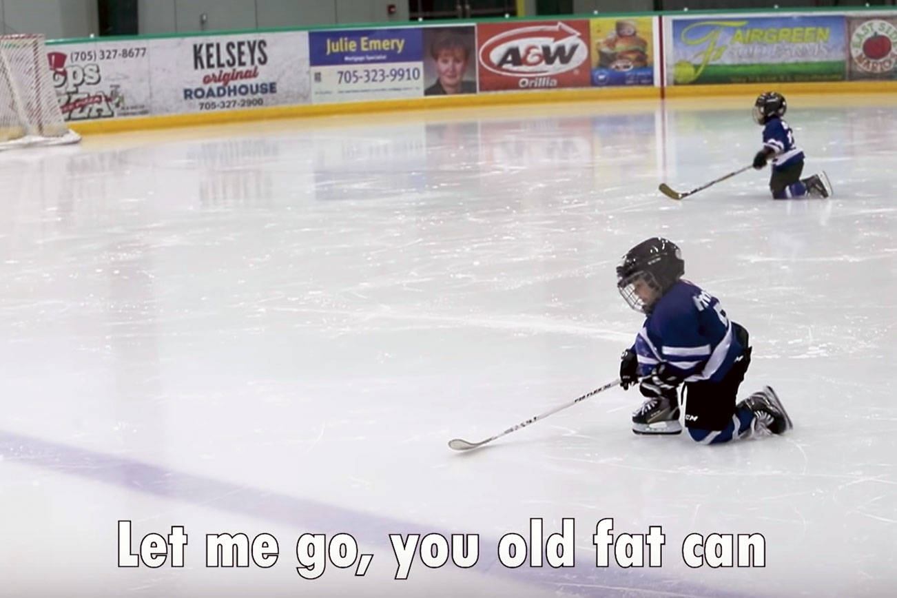 ‘Let’s nap’ Dad puts mic on a 4yearold at hockey practice