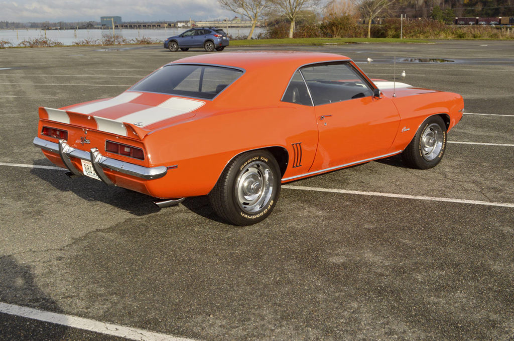 The Rotary Club of Everett-Port Gardner is selling raffle tickets for this Chevrolet Camaro Z28. (Jeffrey Hager)

