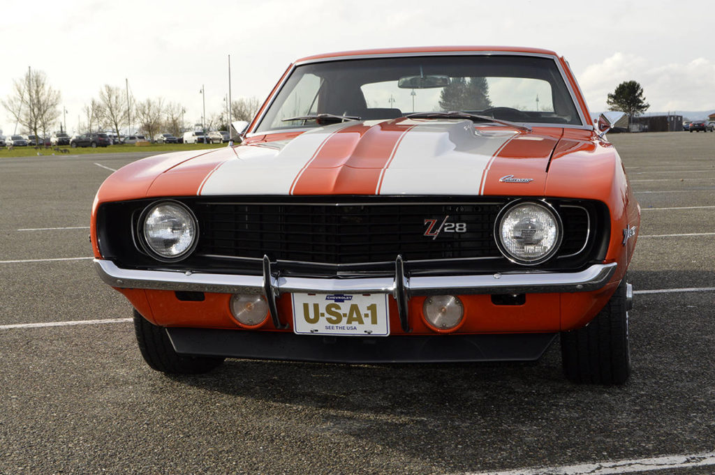 The Rotary Club of Everett-Port Gardner is selling raffle tickets for this Chevrolet Camaro Z28. (Jeffrey Hager)
