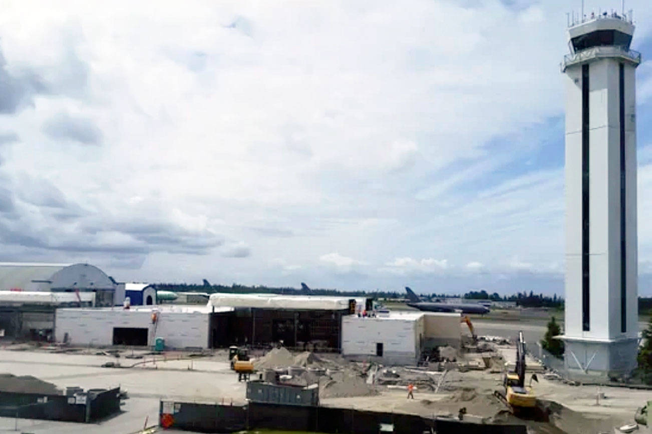 Watch the new passenger terminal rise in just 7 minutes