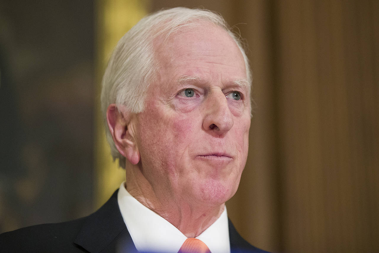 In this Jan. 8 photo, Rep. Mike Thompson announces the introduction of bipartisan legislation to expand background checks for sales and transfers of firearms, on Capitol Hill in Washington. (AP Photo/Alex Brandon, File)