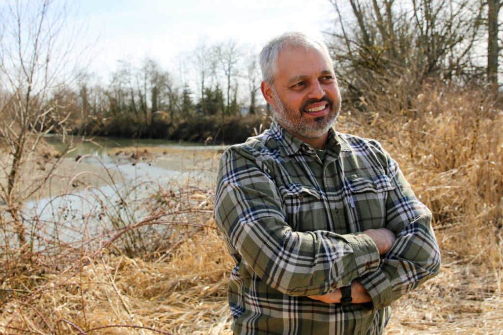 Silvana farmer Spencer Fuentes discovered the body in the Stillaguamish River in 1980. (Kevin Clark / The Herald)
