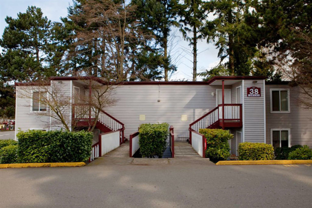 The nearly 60-year-old Whispering Pines apartment complex is dilapidated, according to the housing authority. (Housing Authority of Snohomish County)
