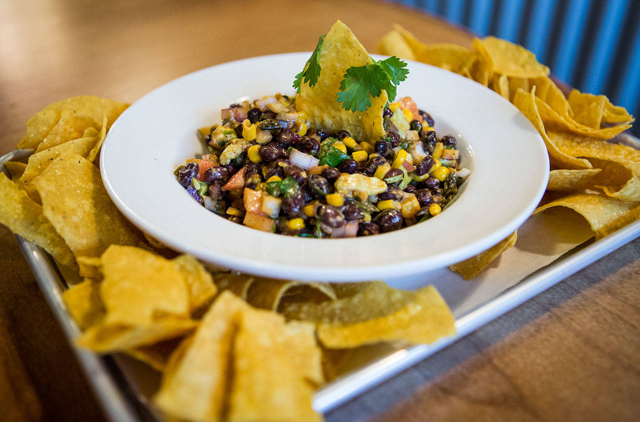 Cowboy Caviar features the Amarillo’s house-smoked jalapenos. (Olivia Vanni / The Herald)