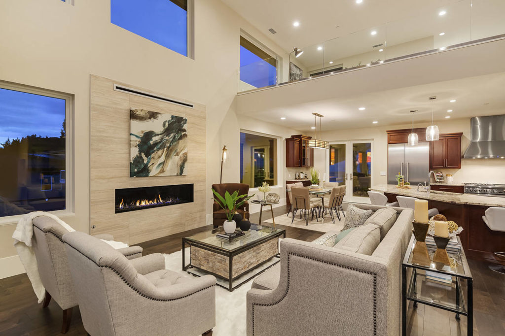 The $4.235 million home’s theme is “casual contemporary” for its straight and linear design. (Andrew Parsons)

