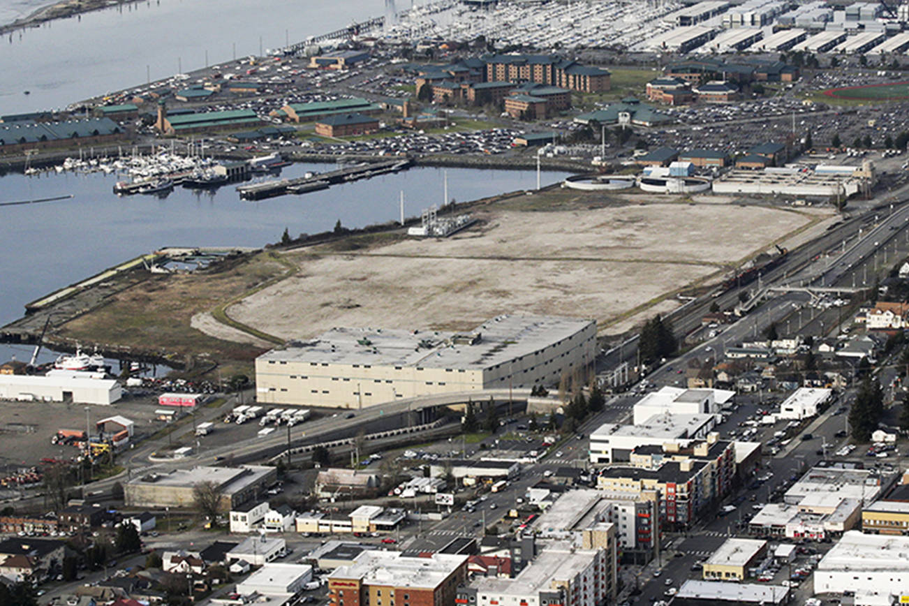 Kimberly-Clark is looking to sell about 58 acres where its former mill operated in Everett. (Andy Bronson / The Herald)
