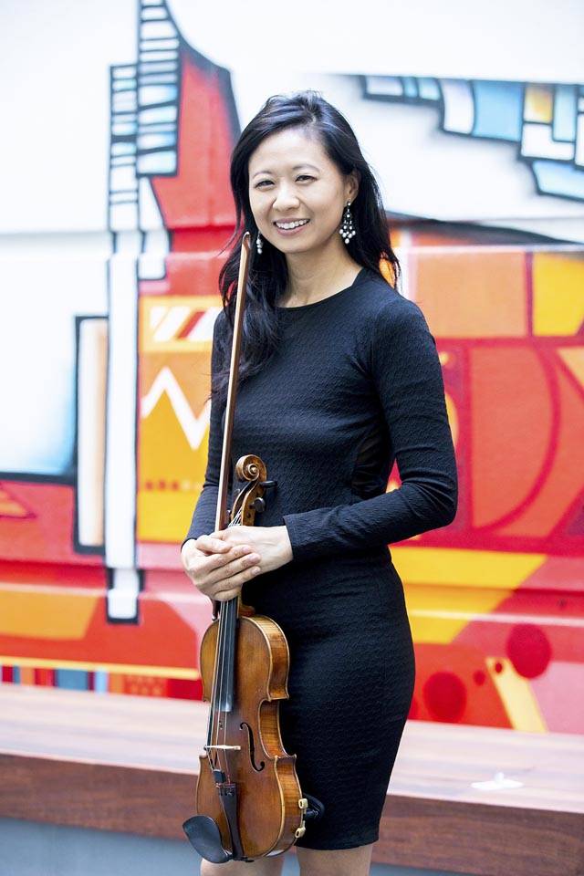 Violinist Pamela Liu returns to the Cascadia Art Museum March 31 to perform the works of Robert Schumann and Franz Schubert. (Christopher Neir)