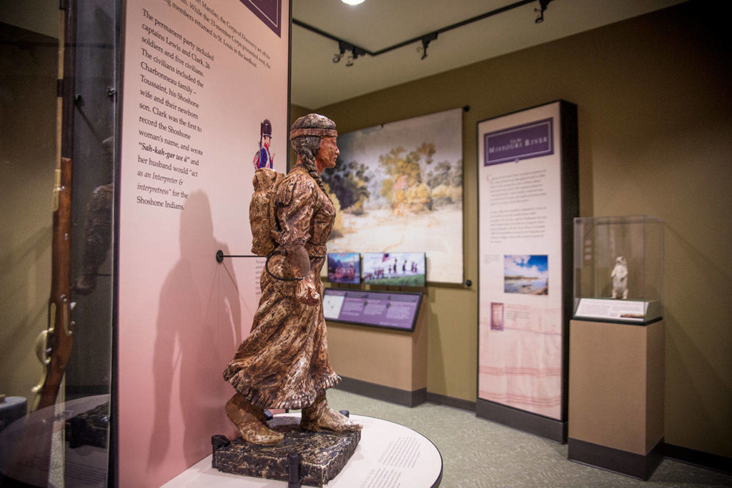 Sacajawea is the star of the interpretive center at Sacajawea State Park. (Washington State Parks)
