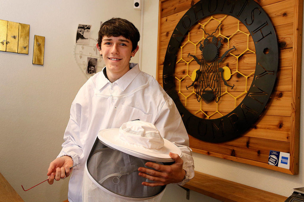 Brandon Wight is into bees, but medical school is his long-term plan. (Kevin Clark / The Herald)
