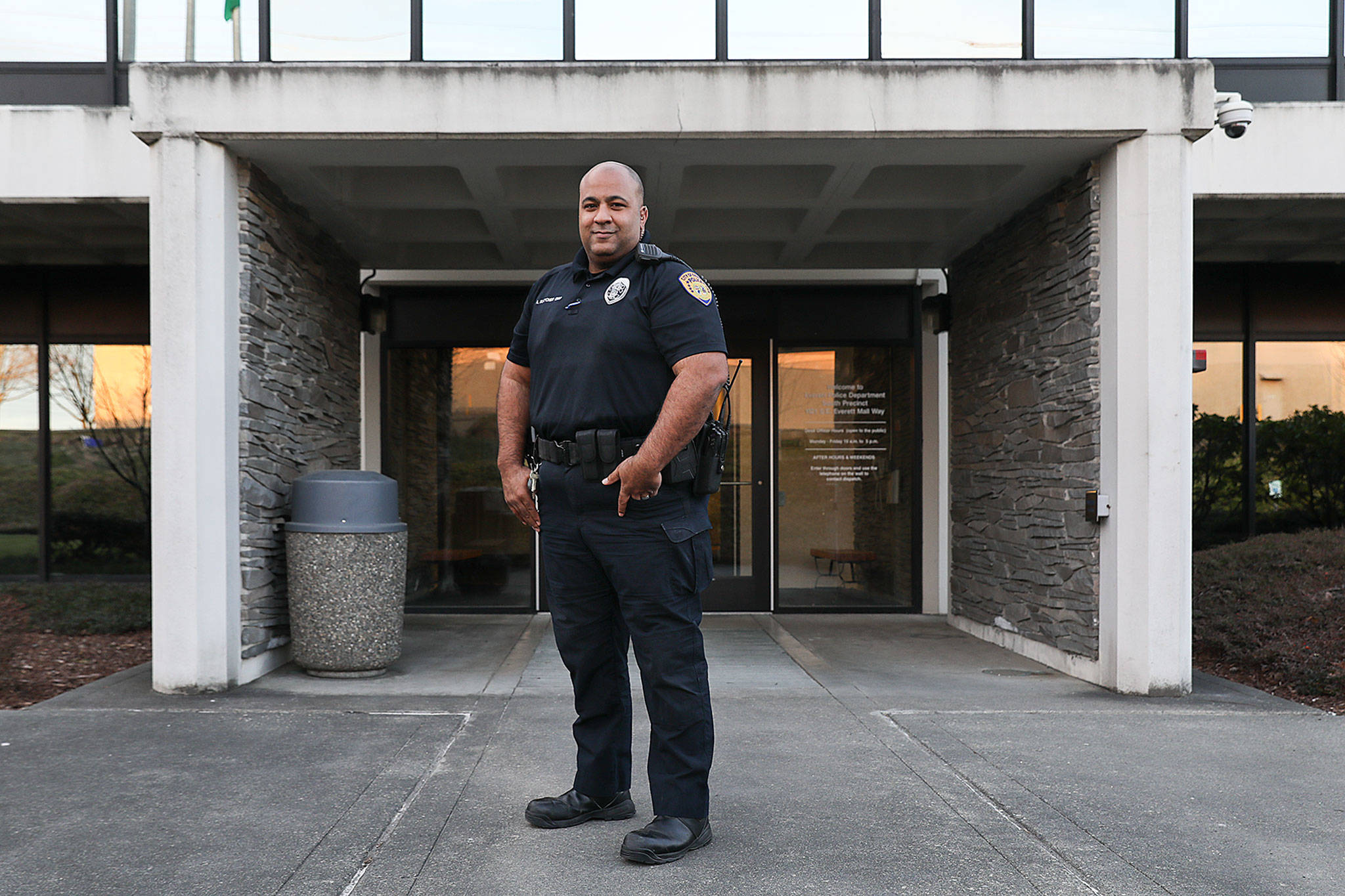 Officer Anthony Fletcher is charged with running the city’s nascent gang intervention and prevention programs. (Lizz Giordano / The Herald)