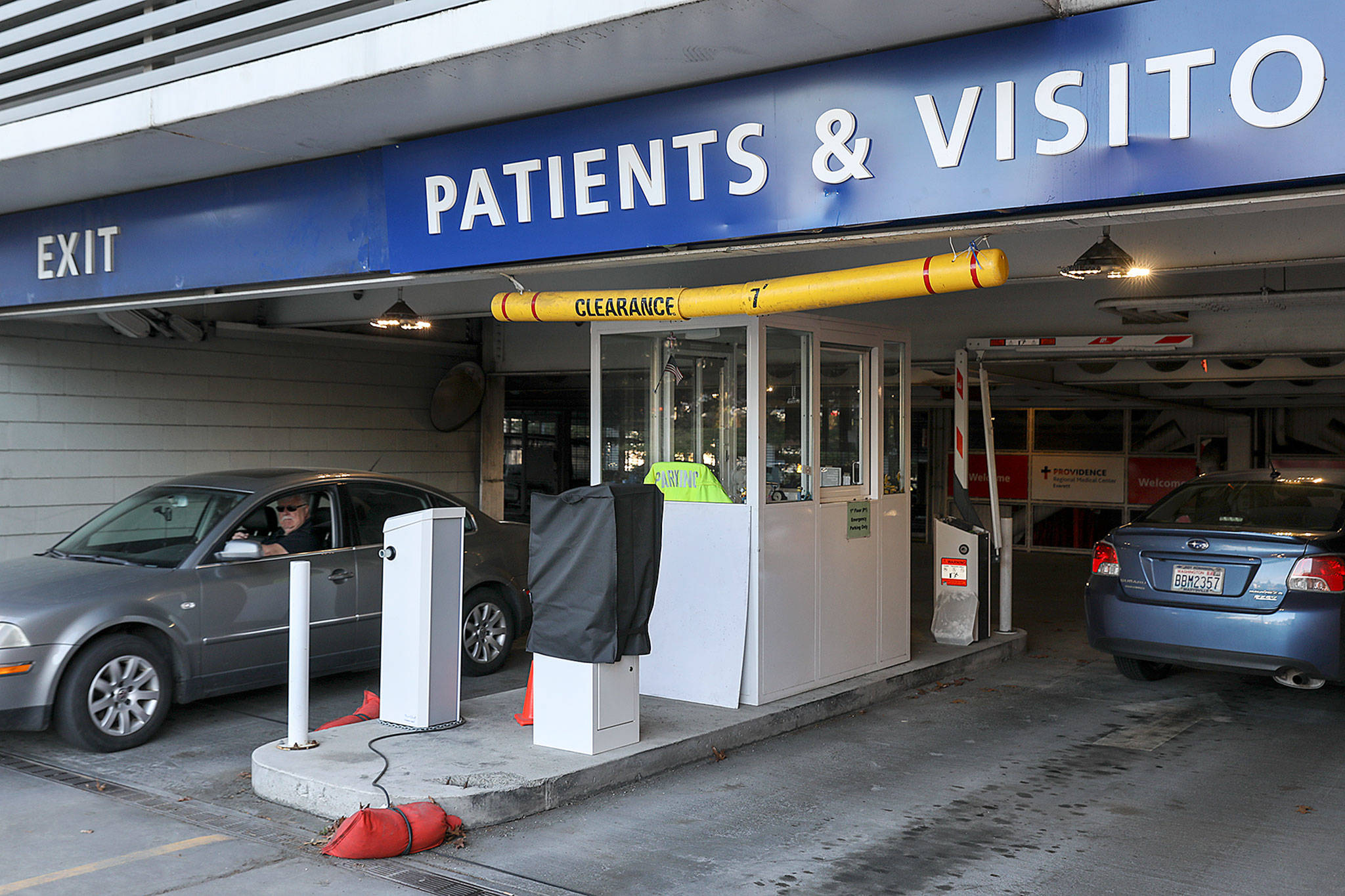 Providence Regional Medical Center Everett is preparing to start charging for parking at both campuses in the city. (Lizz Giordano / The Herald)