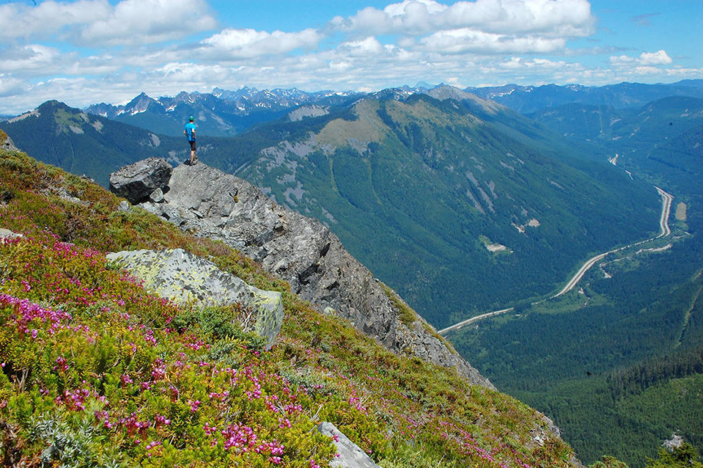 The view of the Mountains to Sound Greenway is seen from Mt. Defiance. (Mountains to Sound Greenway)

