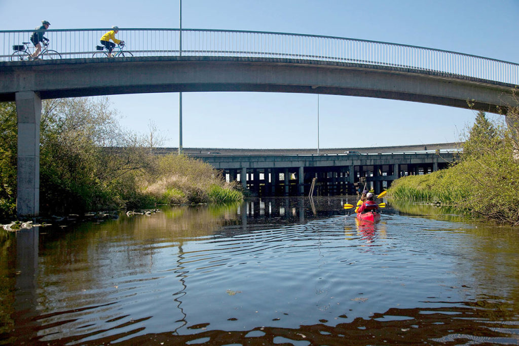The Mercer Slough in Bellevue is part of the Mountains to Sound Greenway. 9Mountains to Sound Greenway0
