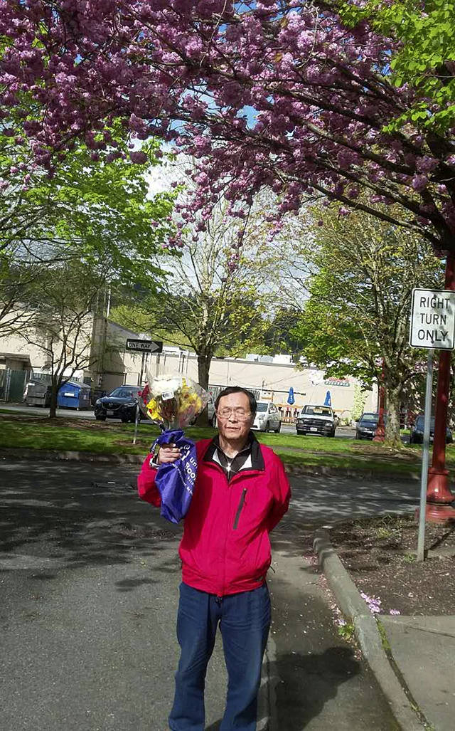 This undated photo shows Wangshen Leng in downtown Issaquah. (Loevy & Loevy Attorneys at Law)