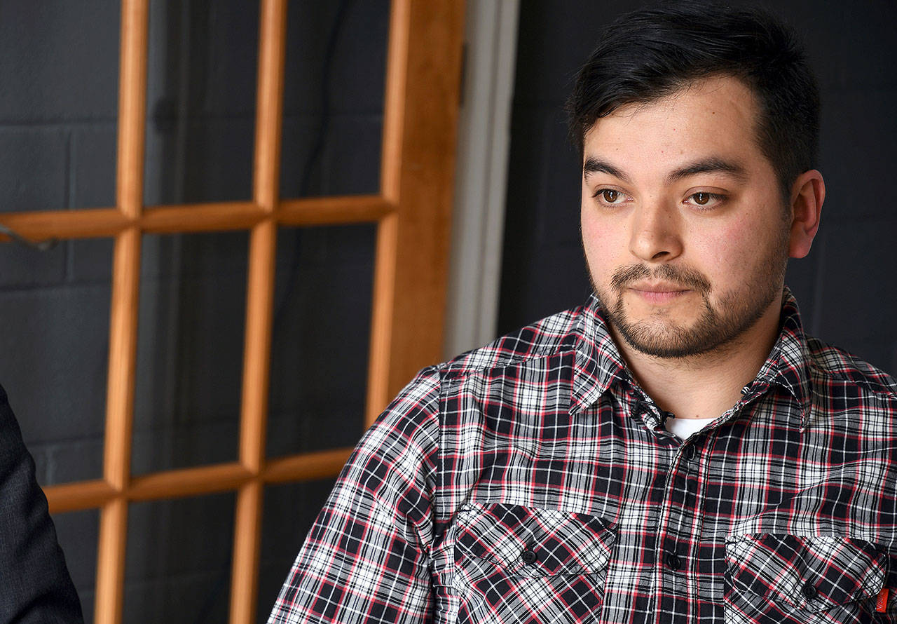 Oswaldo Barrientos says U.S. immigration officials blocked his application for citizenship because he works in the marijuana industry. Barrientos said he plans to appeal. (Thomas Peipert /Associated Press)