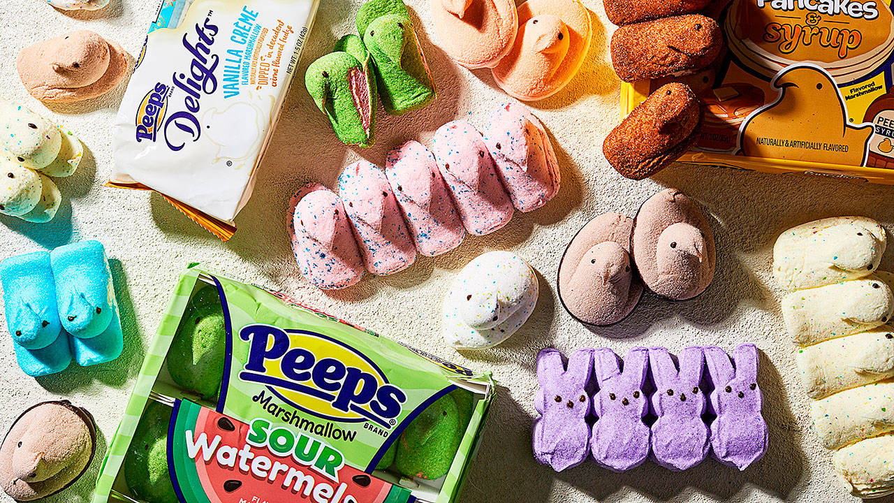 An influx of new flavors is a sign that the Peeps brand has adopted the Oreo method of sales generation. (Photo by Stacy Zarin Goldberg for The Washington Post)