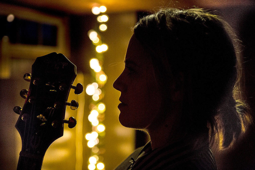 Sarah Feinberg fronts the band TELLERS and sings in I Will Keep Your Ghost. (Olivia Vanni/The Herald)
